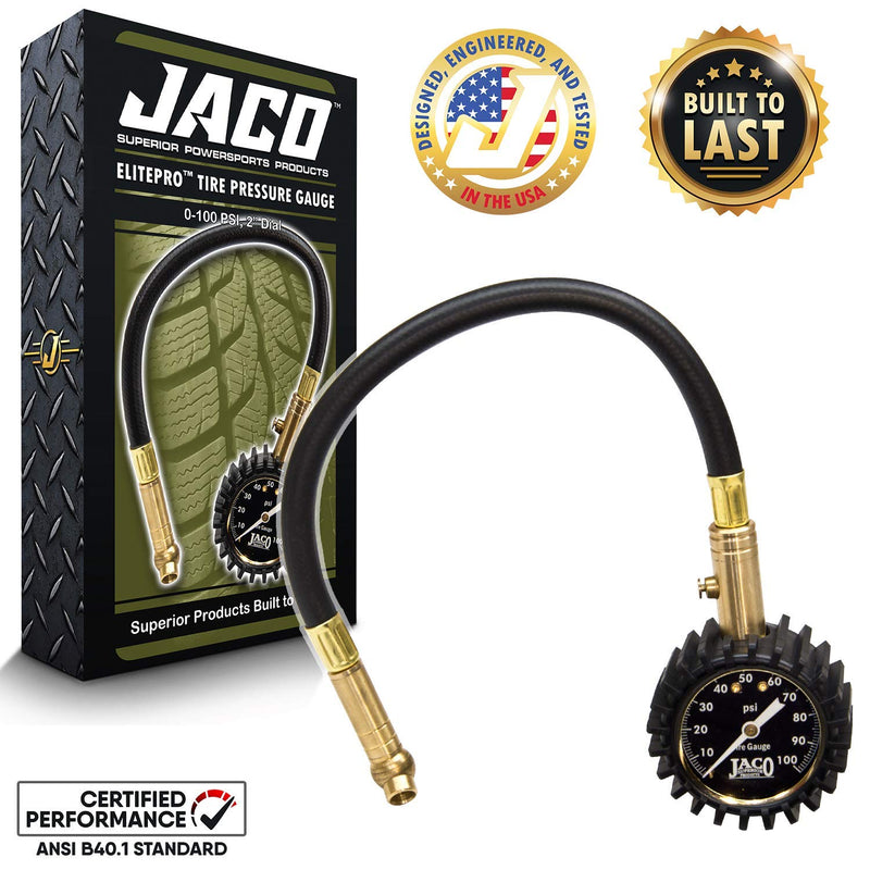 JACO ElitePro Tire Pressure Gauge - 100 PSI - LeoForward Australia