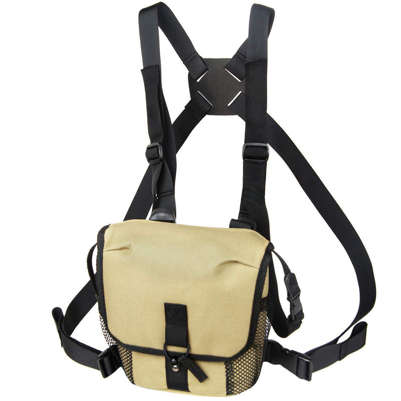  [AUSTRALIA] - Binocular Harness, Optics Glasspak. Guide Binopack for Binoculars. Hunting and Hiking Binopack. BEIGE