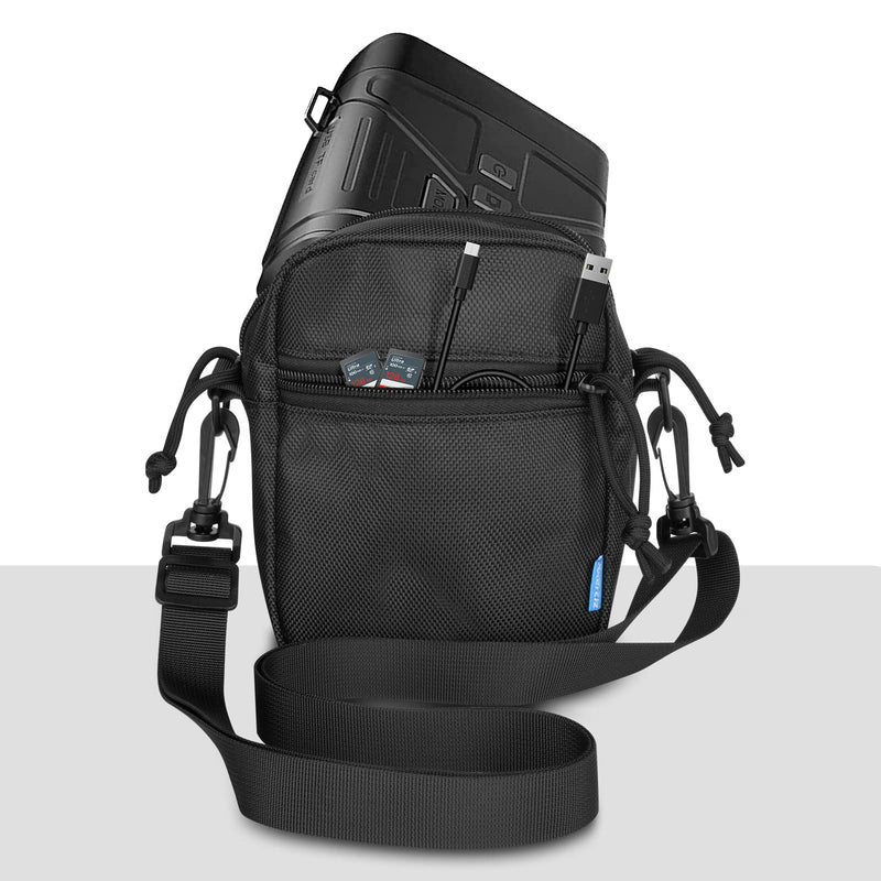  [AUSTRALIA] - Xxerciz Protective Case for Fvtga Night Vision Goggles, Nylon Travel Bag for Night Vision Binoculars, Soft Linner and Shoulder Strap, Side Pocket for SD Card, Data Cable, Manual (Case Only)