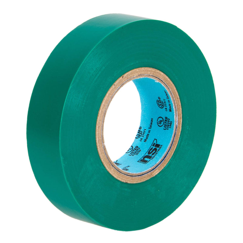  [AUSTRALIA] - NSi Industries WarriorWrap Select 3/4 in. x 60 ft. 7 mil Vinyl Electrical Tape, Green (WW-722-GN)