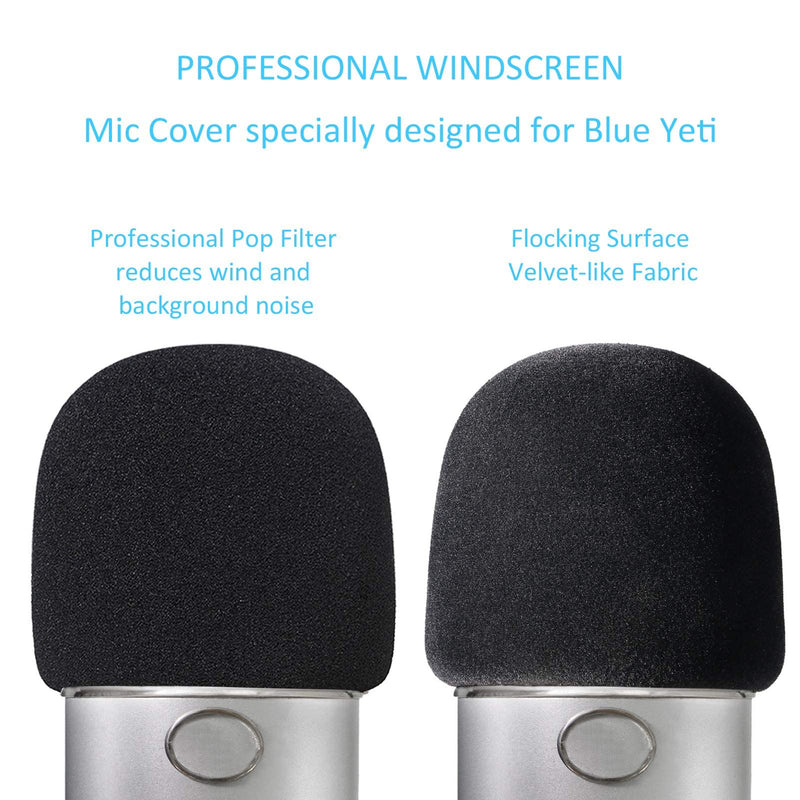  [AUSTRALIA] - Blue Yeti Shock Mount Boom Scissor Arm Stand with 2 Foam Windscreen and Furry Windscreen Muff for Blue Yeti and Yeti Pro Microphone by YOUSHARES