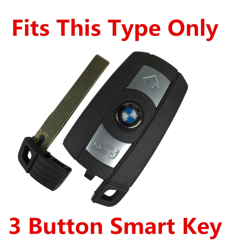 Rpkey Silicone Keyless Entry Remote Control Key Fob Cover Case protector Replacement Fit For BMW 3 5 6 7 Series KR55WK49127 KR55WK49123 267T-5WK49127 - LeoForward Australia