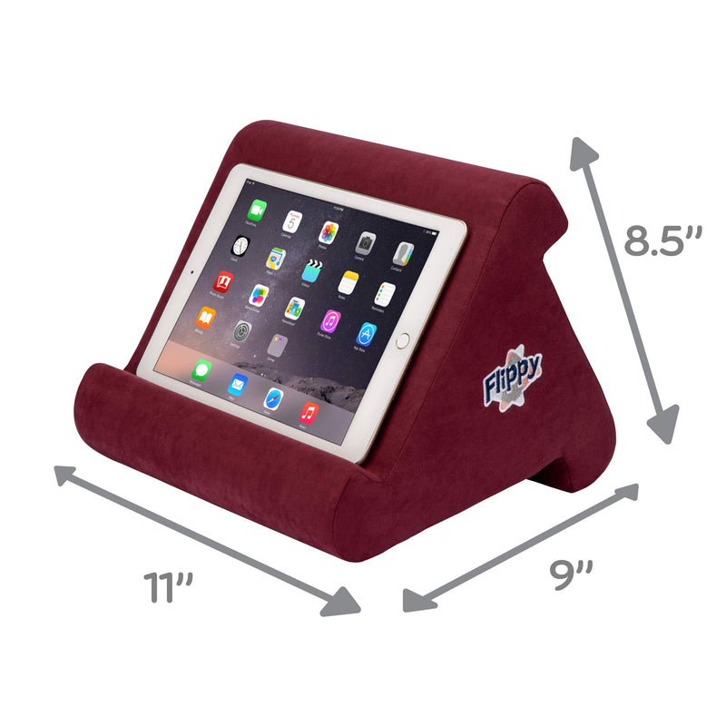  [AUSTRALIA] - Flippy iPad Tablet Stand Multi-Angle Portable Lap Pillow for Home, Work & Travel. Our iPad and Tablet Holder Has Three Viewing Angles for All iPads, Tablets & Books. (Nebbiolo) Nebbiolo