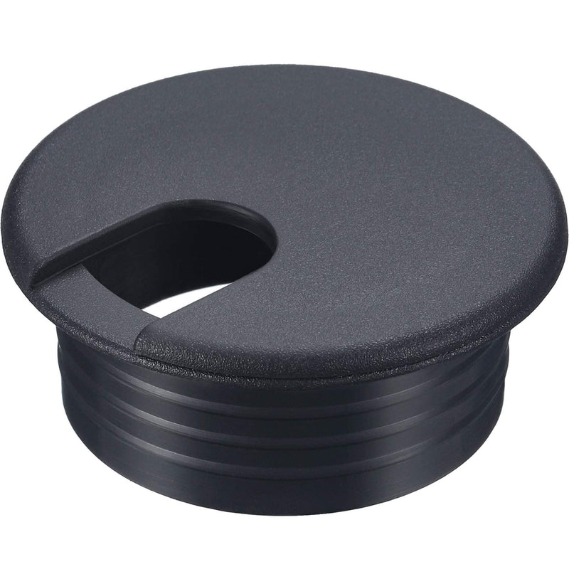  [AUSTRALIA] - 10 Packs Black Desk Cable Wire Grommet Cord, PC Computer Desk Plastic Grommet Cord, Tidy Cable Hole Cover Organizers (38 mm/ 1.5 Inch Mounting Hole Diameter) 38 mm/ 1.5 Inch Mounting Hole Diameter