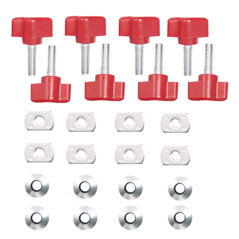  [AUSTRALIA] - Bolaxin Hard Top Quick Removal Fastener Thumb Screw & Nut Kit for 1995-2016 Jeep Wrangler YJ TJ JK JKU Sports Sahara Freedom Rubicon X & Unlimited X 2/4 Door (red) red