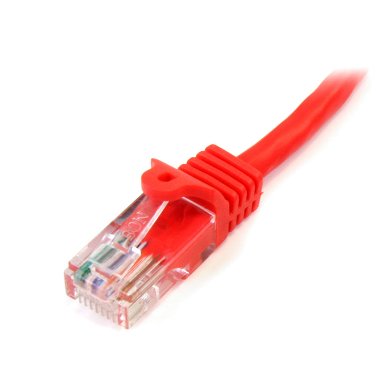  [AUSTRALIA] - StarTech.com Cat5e Ethernet Cable - 3 ft - Red- Patch Cable - Snagless Cat5e Cable - Short Network Cable - Ethernet Cord - Cat 5e Cable - 3ft (45PATCH3RD) 3 ft / 1m