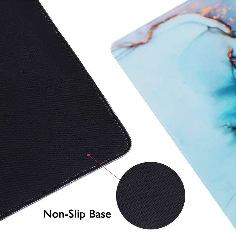 iCasso Extended Gaming Mouse Pad (35.4x15.7 in), Large Non-Slip Rubber Base Mousepad with Stitched Edges, Waterproof Keyboard Mouse Mat Desk Pad for Work, Game, Office, Home - Abstract - XXL Extended XX-Large - LeoForward Australia