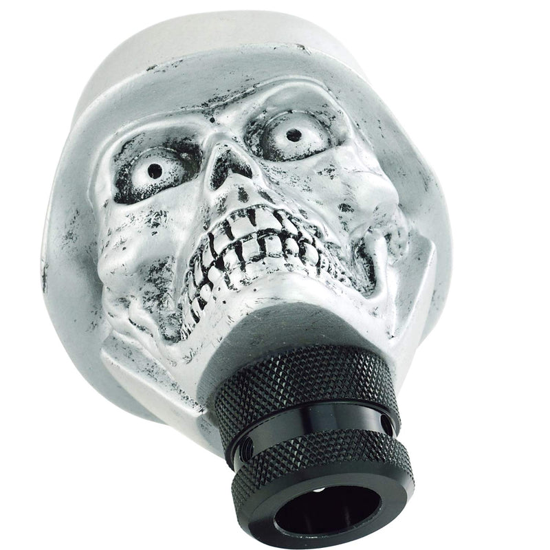  [AUSTRALIA] - Bashineng Universal Transmission Stick Shift Skull Soldier Gear Shifter Knob Head Fit Most Manual Automatic Car (Silver) silver