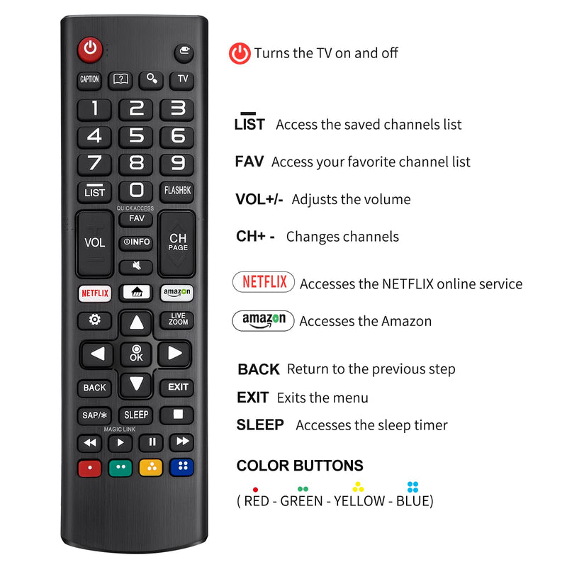  [AUSTRALIA] - Universal Remote Control for LG Smart TV, All Models LCD LED 3D HDTV Smart TVs AKB75095307 AKB75375604 AKB74915305