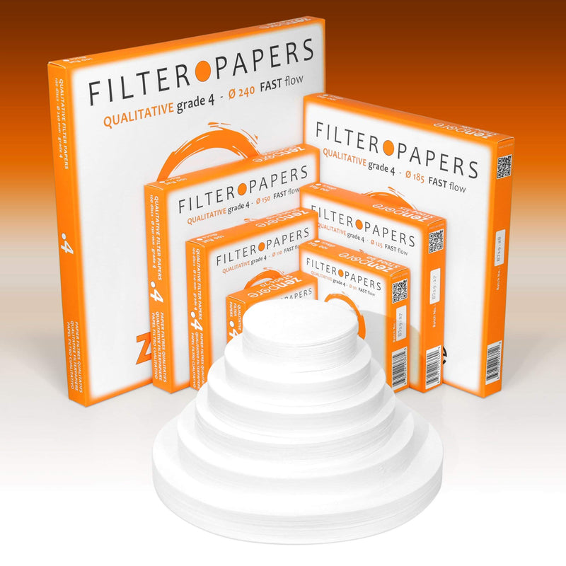  [AUSTRALIA] - 9 cm Lab Filter Paper, Standard Qualitative Grade 4 - ZENPORE Fast Flow 90 mm (100 Discs) 9 cm diameter