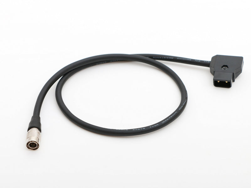  [AUSTRALIA] - Male D-tap to 4pin Hirose Male Power Cable 1.6ft 50cm for ZAXCOM Sound Devices