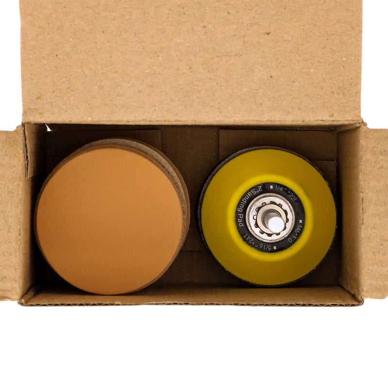  [AUSTRALIA] - Dura-Gold Premium 2" Gold Hook & Loop Sanding Discs Variety Pack Box - 40, 60, 80, 120, 220, 320, 400, 600, 800, 1000 Grit (5 Sheets Each, 50 Total) & Drill Backing Plate, Automotive, Woodworking