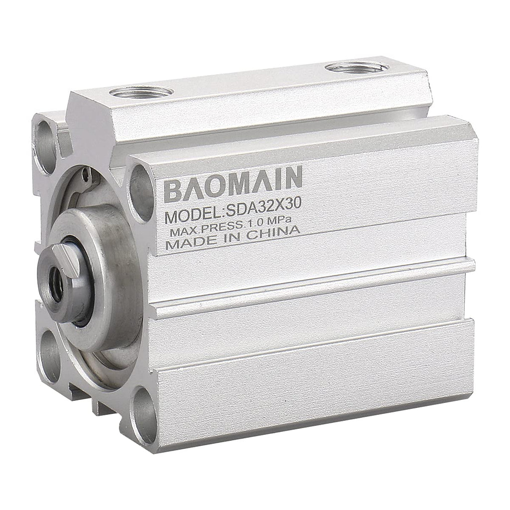  [AUSTRALIA] - Baomain Compact Thin Air Cylinder SDA 32x30 32mm Bore 30mm Stroke PT1/8 Port