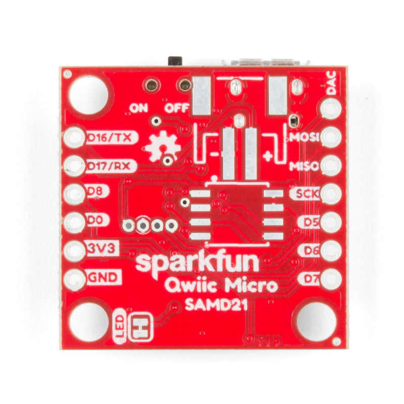  [AUSTRALIA] - SparkFun Qwiic Micro-SAMD21 Development Board 1 inx1 in microcontroller Qwiic Connect System Micro-B USB Interface for Program Use Compatible with Arduino Platform or Python UF2 bootloader 3.3V Logic