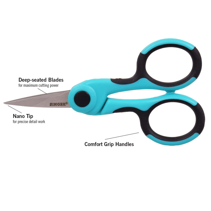  [AUSTRALIA] - SINGER 00557 4-1/2-Inch ProSeries Detail Scissors with Nano Tip (6-Pack) 6-Pack