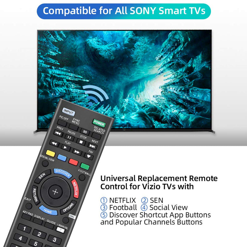 Gvirtue Sony Universal Remote Control for Almost All Sony RM-YD005 RM-YD014 RM-YD018 RM-YD021 RM- YD024 RM-YD025 YD026 RM-YD027 RM-YD028 RM-YD040 RM-YD063 RM-YD065 RM-YD092 RM-YD102 RM-YD103 RM- Y156 SN-14+L - LeoForward Australia