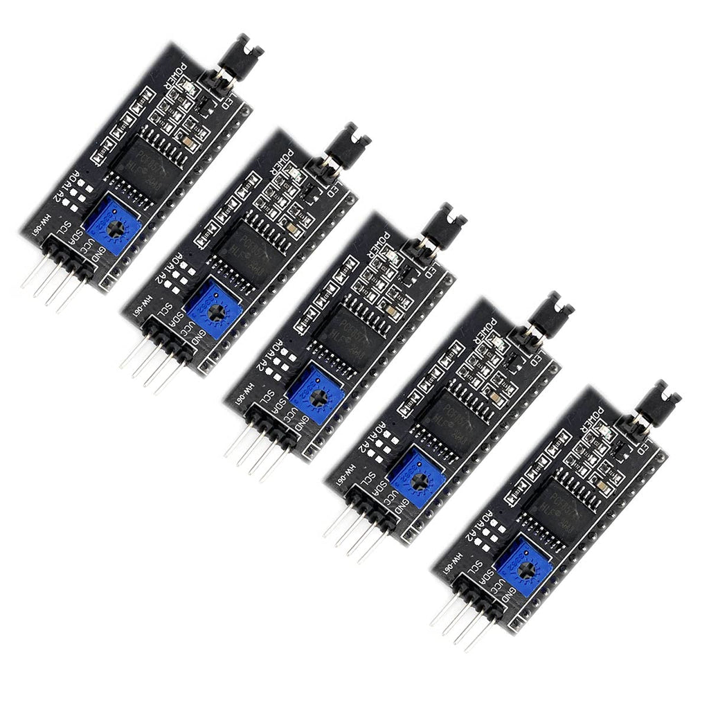  [AUSTRALIA] - KIRO&SEEU 5pcs 1602 LCD 2004 20x4 i2c LCD Display Adapter IIC//TWI/SPI/I2C Serial Interface Module Shield Compatible with Arduino UNO R3 MEGA2560