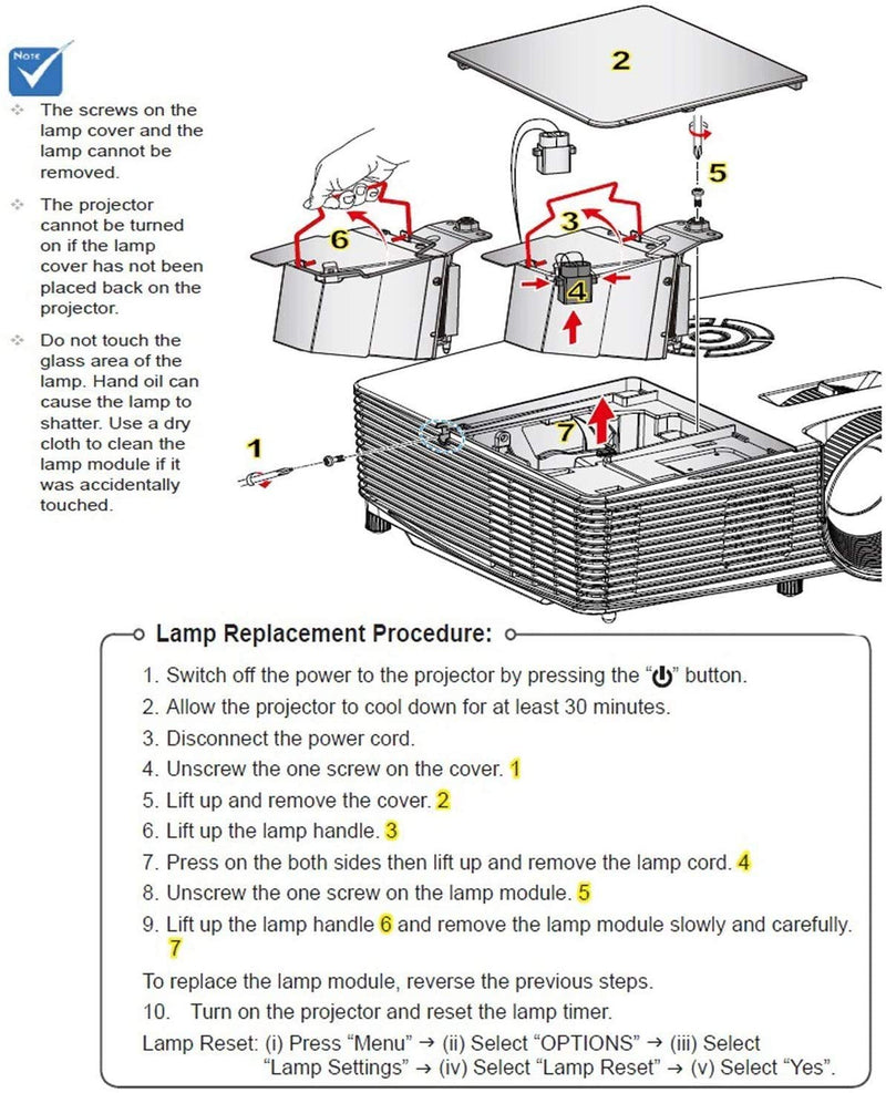  [AUSTRALIA] - ZECARFA SP.8VH01GC01 / MC.JH111.001 / MC.JPV11.001 / BL-FP190E Replacement Projector Lamp Bulb for Optoma HD141X HD26 H5380BD GT1080 Projectors Lamp