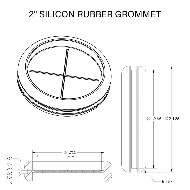 Legrand - OnQ AC1034 Rubber Grommet for Plastic Enclosures - LeoForward Australia