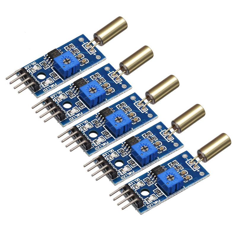  [AUSTRALIA] - uxcell Angle Sensor Module SW-520D Golden Ball Switch Tilt Sensor Module for Arduino 5pcs