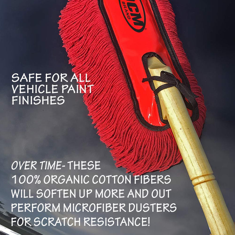  [AUSTRALIA] - OCM Brand Classic Car Duster with Solid Wood Handle Includes Storage Case - Popular Detailers Choice
