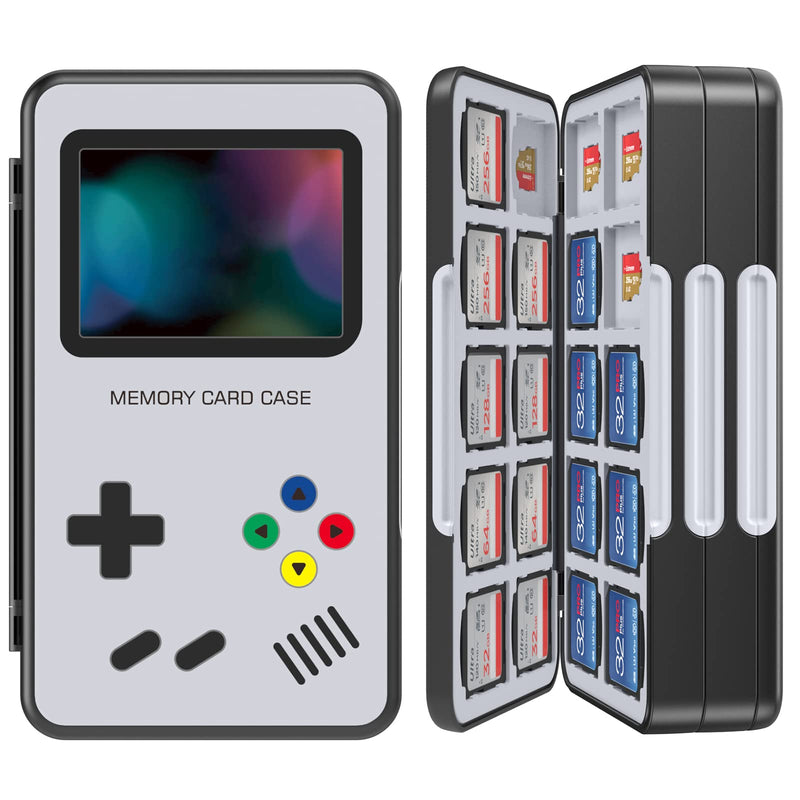  [AUSTRALIA] - HEIYING SD Card Holder for Memory SD Card and Micro SD Card, Portable SD SDHC SDXC Micro SD Card Holder Case with 60 SD Card Slots & 60 Micro SD Card Slots. Game Console Black-A