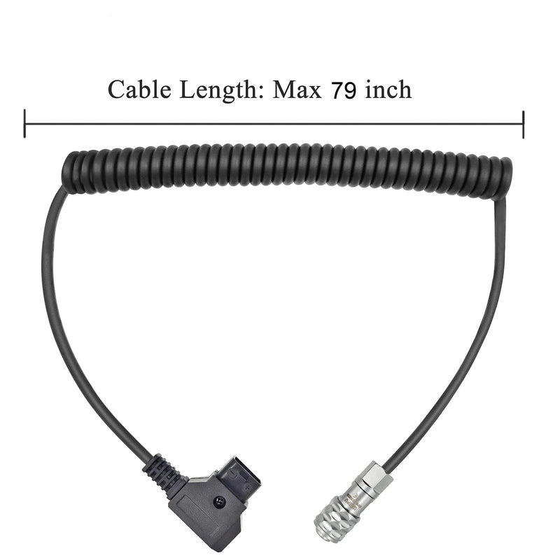  [AUSTRALIA] - LSYRIA BMPCC 4K 6KPro to D-Tap Power Cable for Blackmagic Pocket Cinema Camera Gold V Mount Battery Weipu 2 Pin SF6 Female to P Tap, 79 inch