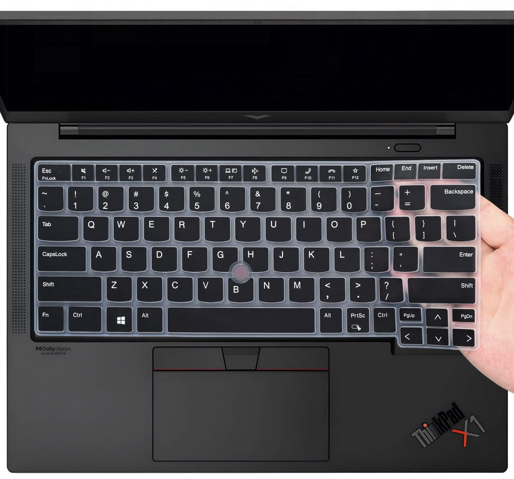  [AUSTRALIA] - Keyboard Cover Skin for 2023 2022 Lenovo Thinkpad x1 Carbon Gen 10/11 14", ThinkPad X1 Yoga Gen 7/8, ThinkPad L14 P14s Gen 3, ThinkPad T14 T14s Gen 3(NOT Fit T14 L14 P14s Gen 2 1) -Black Black