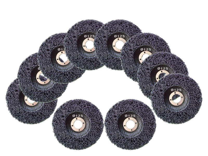  [AUSTRALIA] - Pack of 5 cleaning discs, coarse cleaning discs, CSD, diameter 125 mm, CBS for angle grinders, clean strip disc, nylon fabric disc