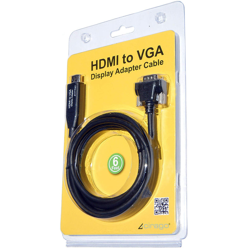  [AUSTRALIA] - Cirago 6-Feet HDMI to VGA Display Adapter Cable (HDM2VGA06BLK)