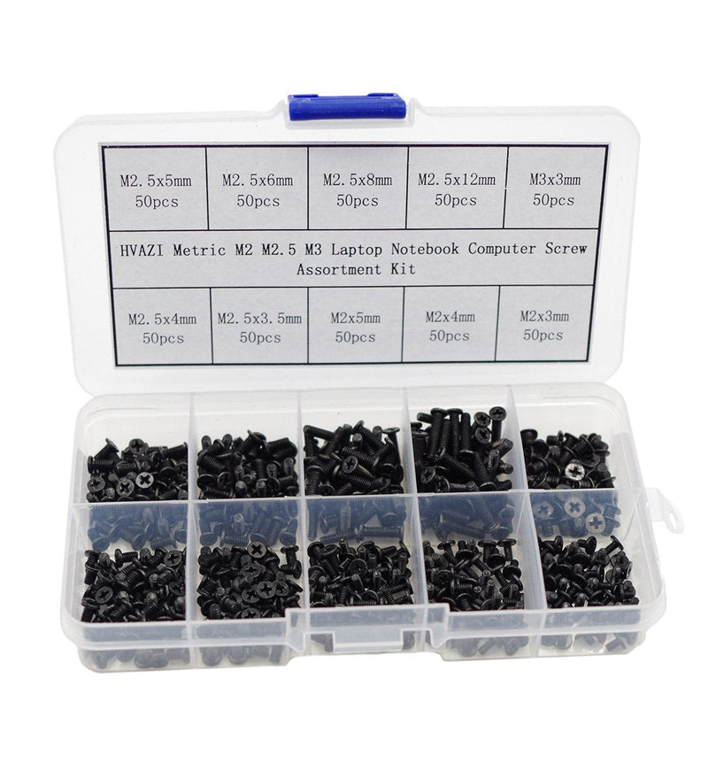  [AUSTRALIA] - HVAZI Metric M2 M2.5 M3 Laptop Notebook Computer Screw Assortment Kit