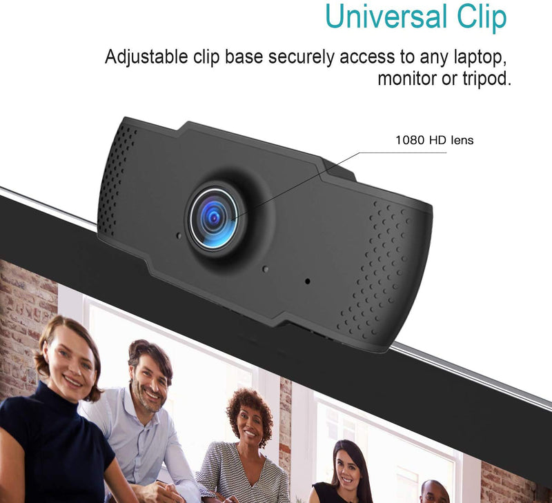  [AUSTRALIA] - Web Camera Webcam 1080P, Wide Angle Full Hd 1080P 60Fps Computer Camera Webcam for Home Office, Game Streaming, Webcam for Computer, Desktop and Laptop with Windows, Mac, Android