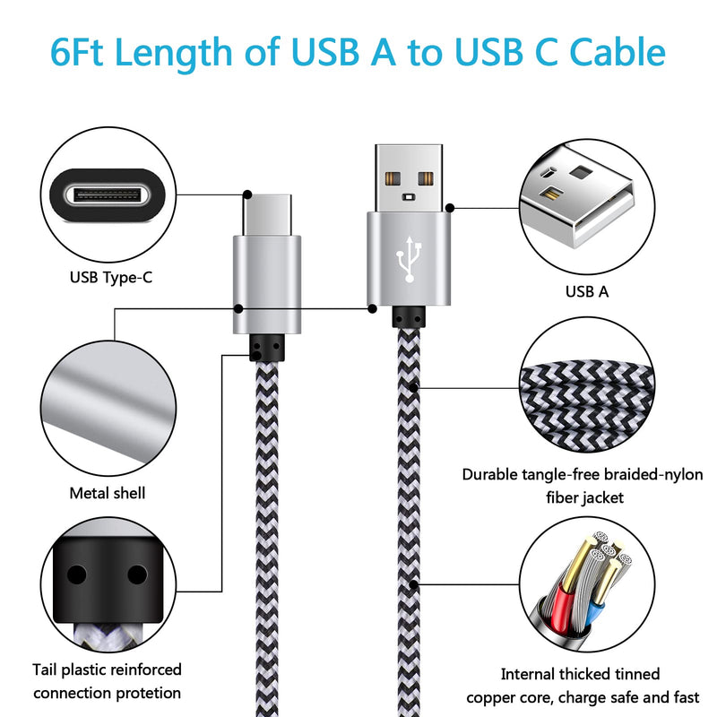  [AUSTRALIA] - [5.4A/30W] Fast Car Charger Type C 6ft Cable for Samsung Galaxy S23 S22 S21 S20 Ultra FE S10e S10 S9 S8 Plus, Note 20 10 9 8, A14 A53 A32 A71 5G A20 A90, LG Stylo 4/5/6, Moto G8 G7, Quick USB Car Plug black
