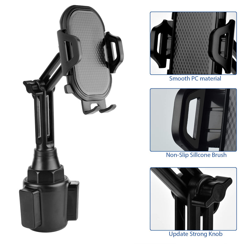  [AUSTRALIA] - Lopnord Car Phone Holder Mount Cup Holder for iPhone 14 13 12 Pro Max, Cup Holder Phone Mount for Car for Samsung Galaxy S23 Ultra/S23/S22/S22+/S21/S20, Adjustable Car Mount Fit for 4-7 inch Phone