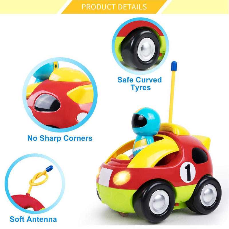 Liberty Imports My First Cartoon RC Race Car Radio Remote Control Toy for Baby, Toddlers, Children - LeoForward Australia