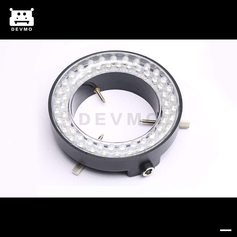  [AUSTRALIA] - DEVMO 60-LED Adjustable Ring Light Illuminator Lamp for Stereo Zoom Microscope 1 pcs