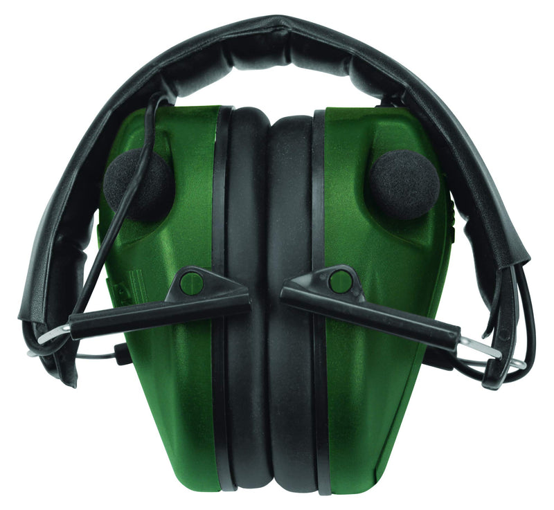 Caldwell E-Max Low Profile Electronic 23 NRR Hearing Protection w/ Sound Amplification and Adjustable Earmuffs for Shooting, Hunting and Range, Shooting Glasses, Green , 8 x 12 x 15 inches - LeoForward Australia