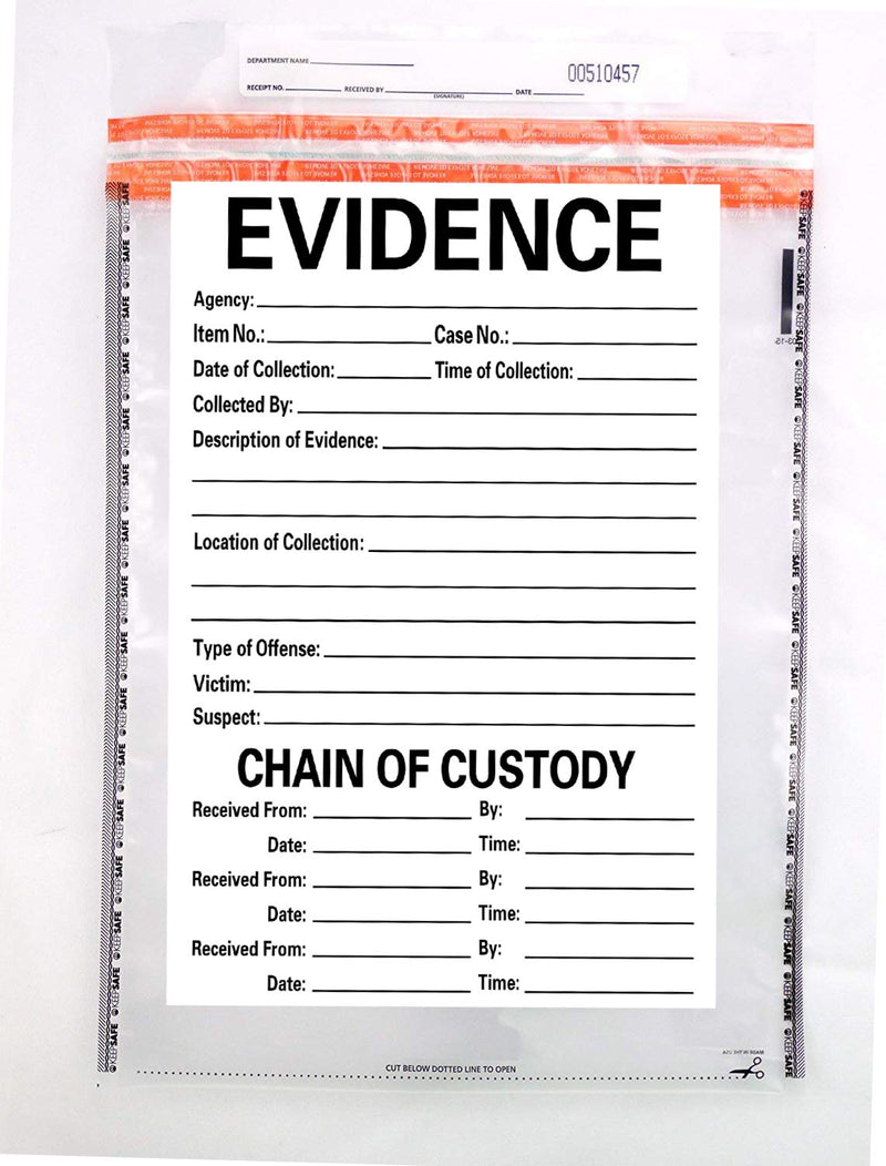 Adhesive Evidence Label 4 X 6 Inches - Stick on Evidence Stickers 100 Labels Per Pack (4 X 6 Inches, White Evidence) - LeoForward Australia