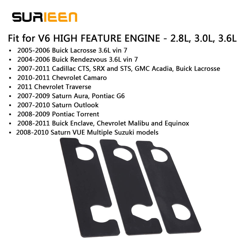  [AUSTRALIA] - SURIEEN Car Camshaft Retaining Holding Tool Set Replace for EN-48383, EN-46105 Timing Kit Fits for Opel Vauxhall Saab Pontiac Cadillac Buick Chevrolet Holden Equinox Saturn 2.8L 3.0L 3.6L V6 Engine