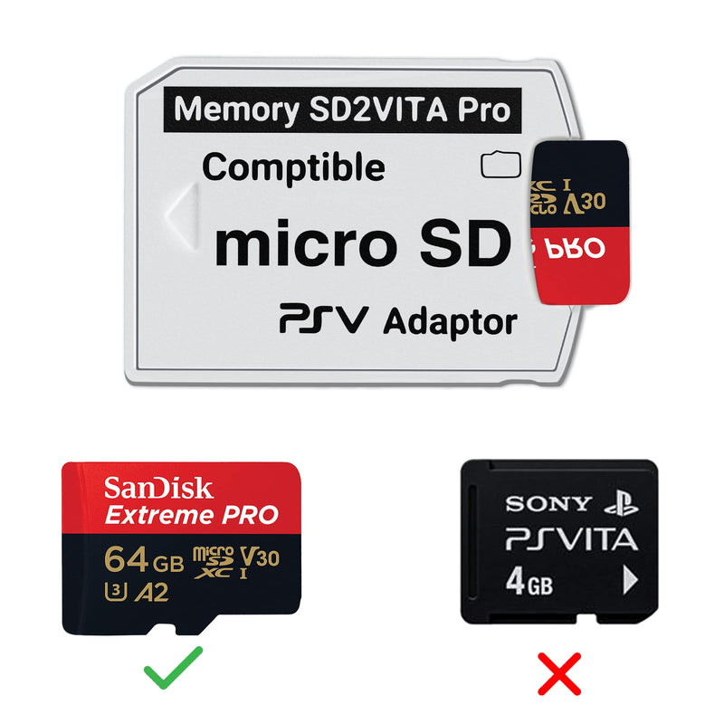  [AUSTRALIA] - Xahpower SD2Vita 6.0 PS Vita Micro SD Memory Card Adapter, Ultimate 6.0 Version Compatible with PSV 1000/2000 3.65 HENkaku Enso System