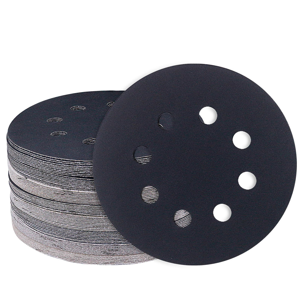  [AUSTRALIA] - 80 pieces sandpaper 125 mm Velcro, eccentric sanding discs, 8-hole grain 600/800/1000/1200/1500/2000/3000/5000 wet sandpaper set, eccentric sander sanding paper for car metal