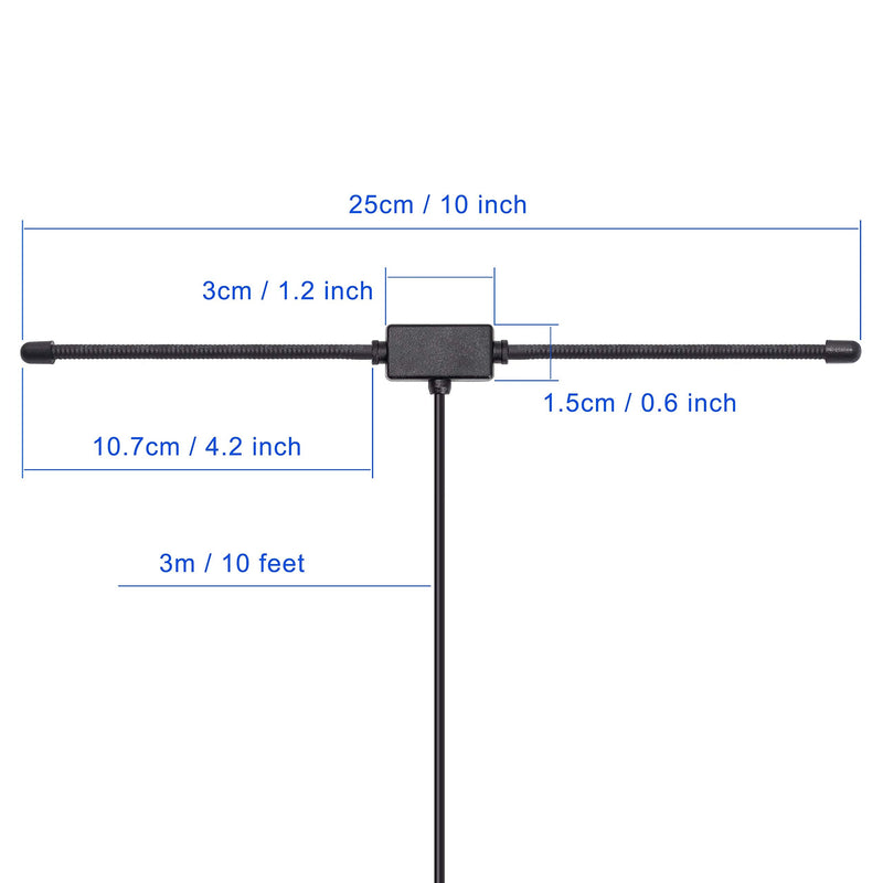  [AUSTRALIA] - Bingfu FM Dipole Antenna 75 Ohm FM Radio Antenna FM Antenna AM Loop Antenna for Stereo Receiver Indoor Pioneer Onkyo Yamaha Marantz FM Radio Home Stereo Receiver AV Audio Video Home Theater Receiver Dipole FM AM Antenna