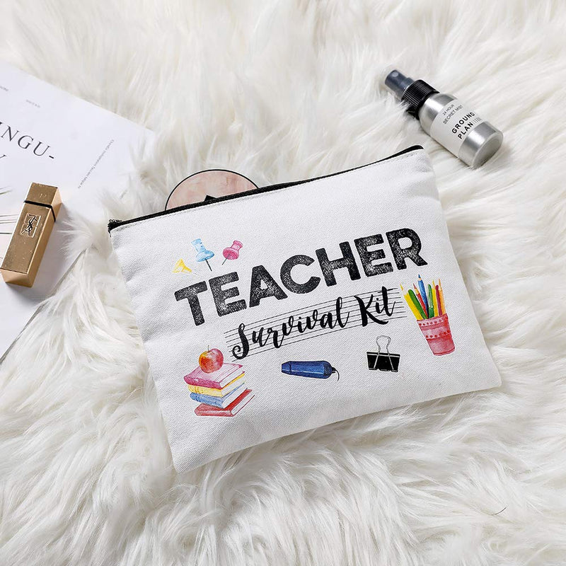 Teacher Appreciation Gifts Music Teacher Gifts Teacher survival kit Teacher Supplies for Classroom Best Teacher Gift Small Gift Bags Makeup Bag Teacher Bag for Women - LeoForward Australia