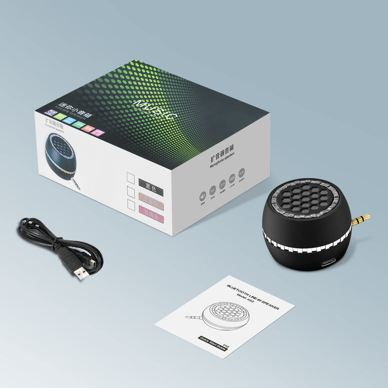  [AUSTRALIA] - FIYAPOO Mini Portable Speaker, 3W Mobile Phone Speaker Line-in Speaker with 3.5mm AUX Audio Interface for Smartphone/Tablet/Computer