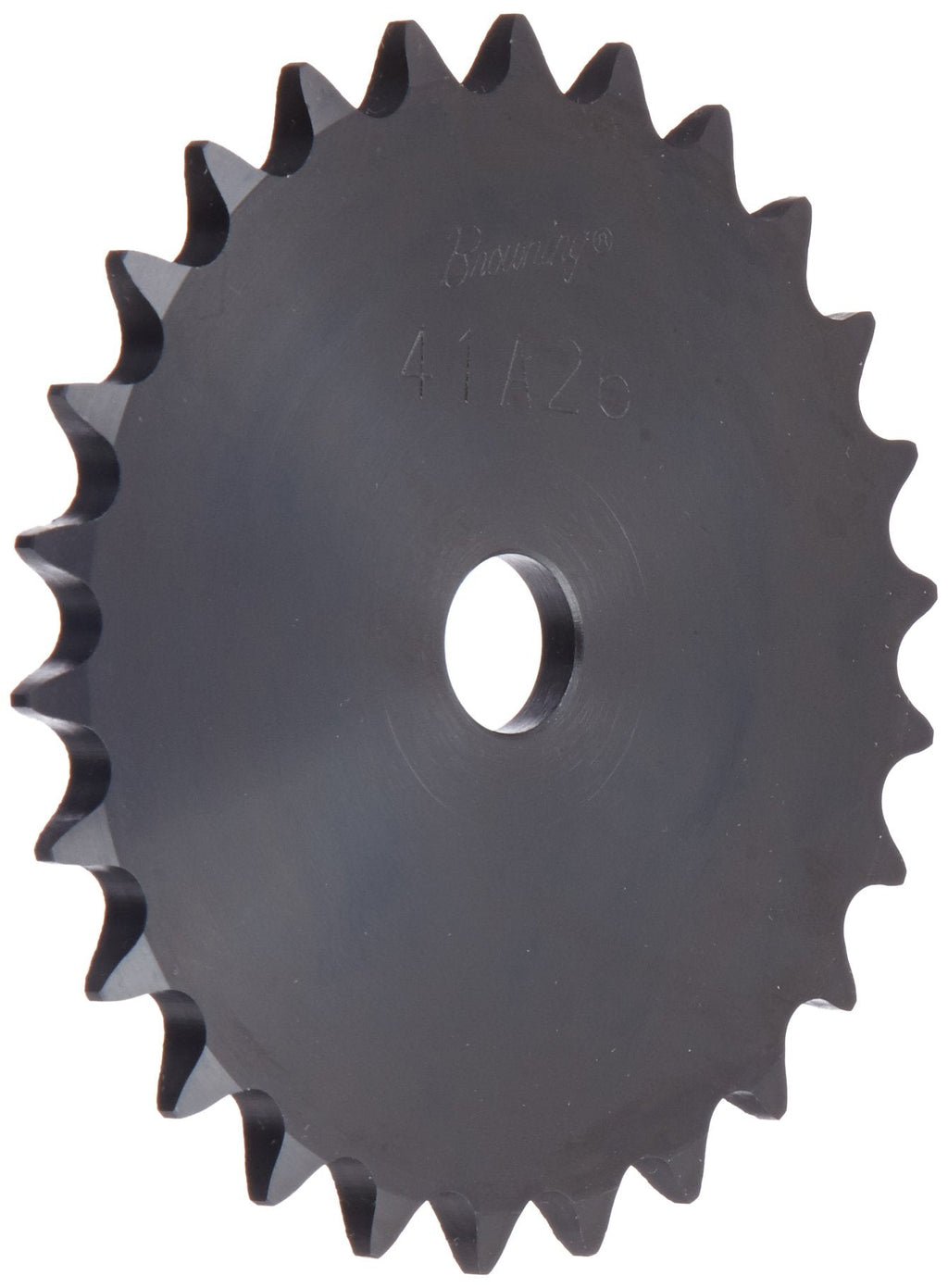  [AUSTRALIA] - Browning 41A26 Plate Roller Chain Sprocket, Single Strand, Type A Hub, Steel, 5/8" Stocked Bore, 26 Teeth