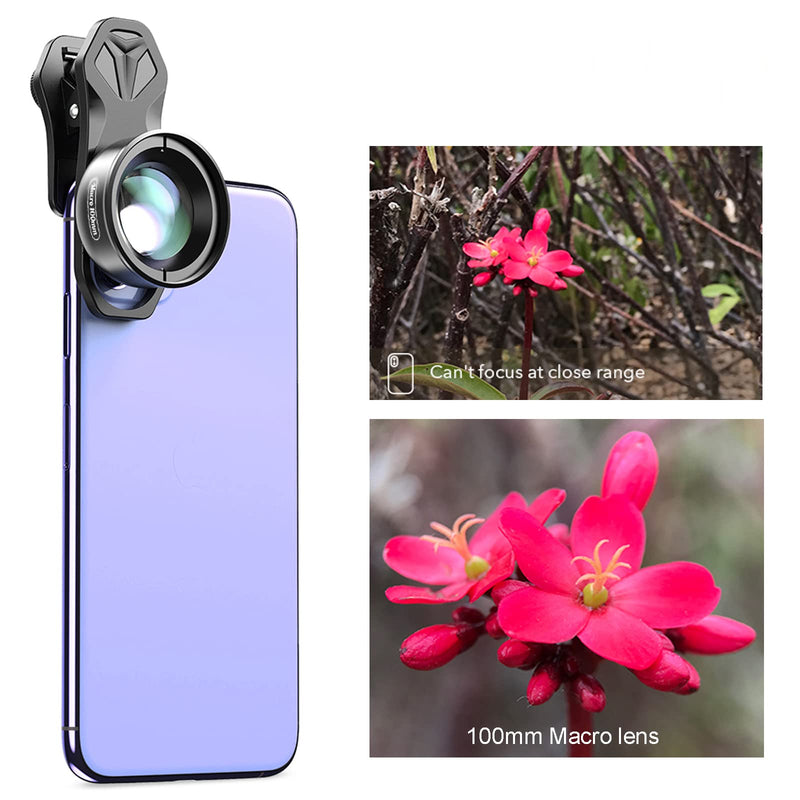  [AUSTRALIA] - Professional Macro Lens for iPhone,FKN Cell Phone Camera Lens Macro Lens for iPhone Samsung Galaxy Huawei Oneplus iOS & Android Smartphone