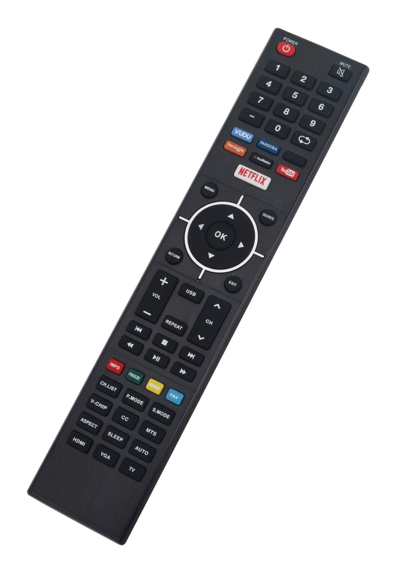  [AUSTRALIA] - Replace TV Remote fit for ELEMENT 4K Smart E4SJ5516H ELEFJ322S ELSFS422 E4SFC421 E4SFC551 E4SFT551 Elst3216h E4SFC651 ELEFS403S ELSFS502 E4S4316H LED TV Remote Control with VUDU NETFLIX Keys E4ST4316H