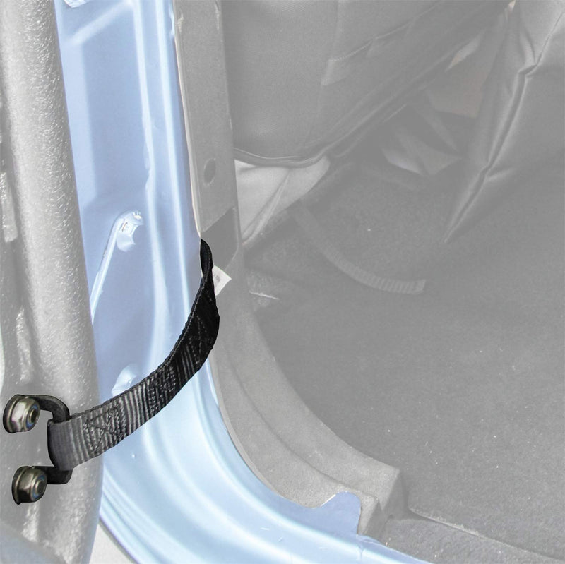  [AUSTRALIA] - Smittybilt 769401 Adjustable Door Straps for Jeep Wranglers - Pair - Black