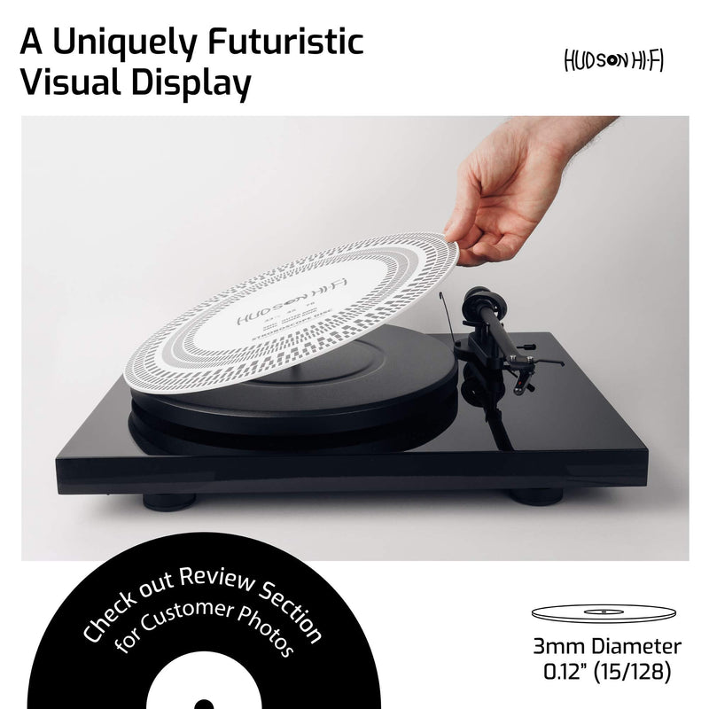  [AUSTRALIA] - Turntable Strobe Disc Stroboscope mat Tests 33-1-3 RPM, 45 RPM Translucent