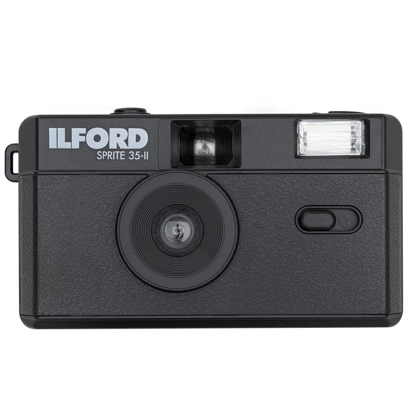  [AUSTRALIA] - Ilford Sprite 35-II Reusable/Reloadable 35mm Analog Film Camera (Black) Black